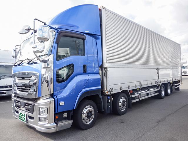 H30 ISUZU GIGA いすゞ ギガ 4軸低床 G-CARGO 純正？ 泥除け / 泥よけ 取り付けステーブラケット 左右 2枚 SET 新車外し！ NO7 H30 2PG-CYJ77C ISUZU GIGA いすゞ ギガ 4軸低床 10t 純正 マサダ