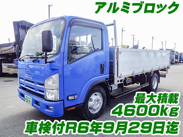 H26　いすゞ　エルフ　アルミブロック　最大積載4600kg　ワイドロングボディ　車検付　ターボ車