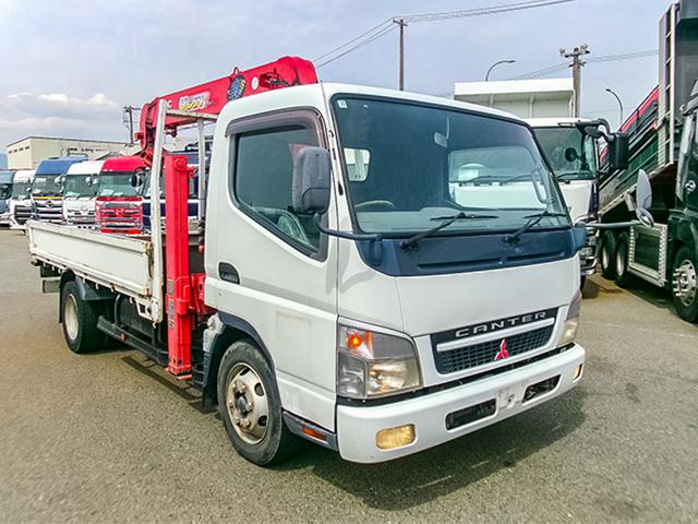H18/10 三菱ふそう キャンター クレーン付ハイジャッキセルフ PA