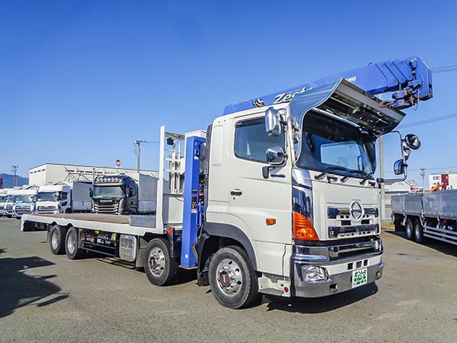 レ*オ様 ★積荷付★日野新型プロフィア４軸平荷台トラック　トラックコレクション ザ・トラックコレクション | ジオコレ | トミーテック
