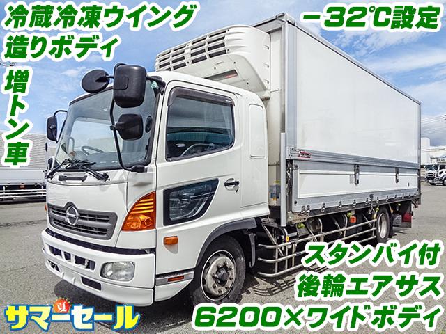 H27/10 日野 レンジャー 冷蔵冷凍ウイング QKG-FE7JLAG