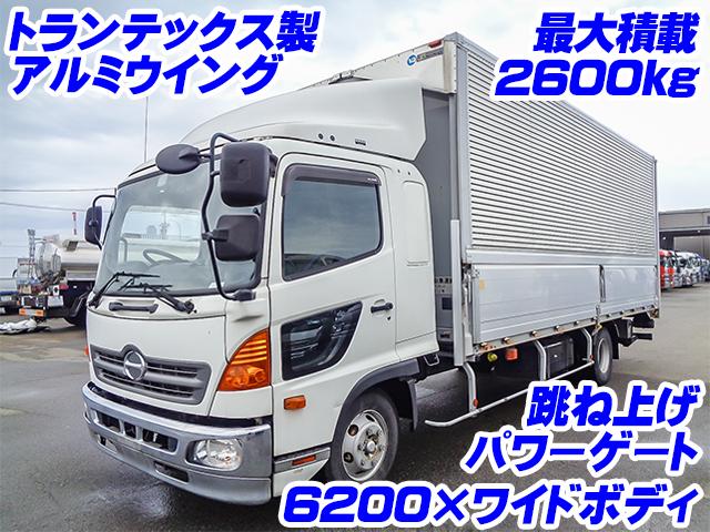 Ｈ29　日野　レンジャー　トランテックス製アルミウイング　最大積載2600kg　ワイドボディ　跳ね上げパワーゲート　