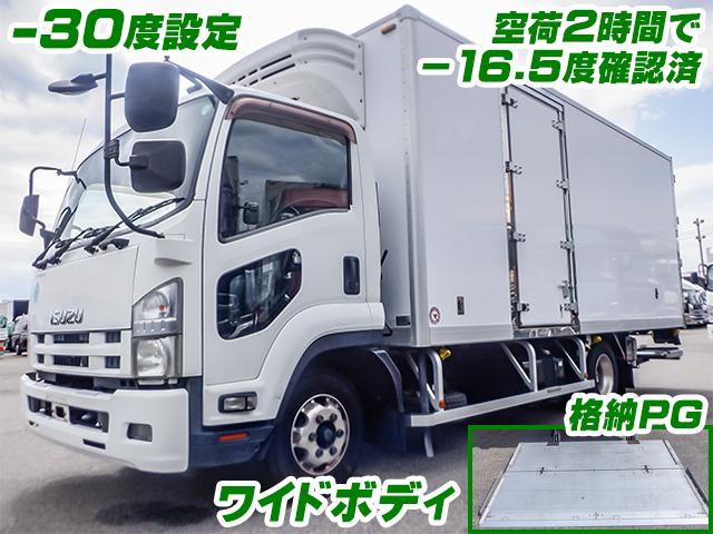 H24　いすゞ　フォワード　冷蔵冷凍車　菱重製冷凍機　－30度設定(低温設定)　新明和製格納パワーゲート　ワイドボディ　キーストン