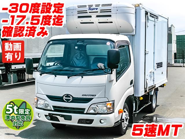 H29　日野　デュトロ　東プレ製冷蔵冷凍車　準中型免許対応(5t限定)　低温設定　5速MT　最大積載量2000kg　ラッシングレール1段