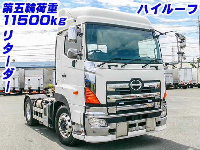 H24　日野　プロフィア　トレーラーヘッド　第五輪荷重11500kg　ハイルーフ　メッキグリル　メッキミラー　後輪エアサス