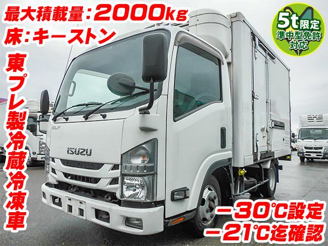 H31　いすゞ　エルフ　冷蔵冷凍車　TPG-NLR85AN　10尺ボディ　－30度設定　キーストン　左サイド扉