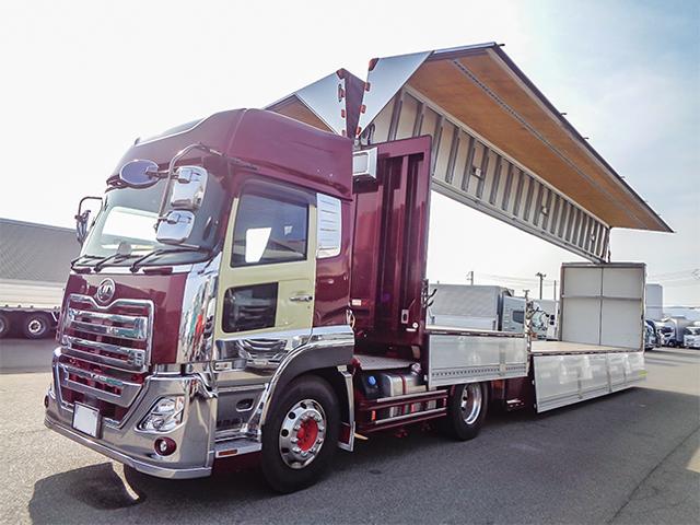 R3/8 UDトラックス クオン ウイングトレーラーセット 2PG-GK5AAB詳細