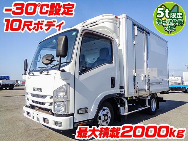 H28　いすゞ　エルフ　日本フルハーフ製冷蔵冷凍車　最大積載2000kg　10尺ボディ　－30度設定　5t限定準中型免許対応　