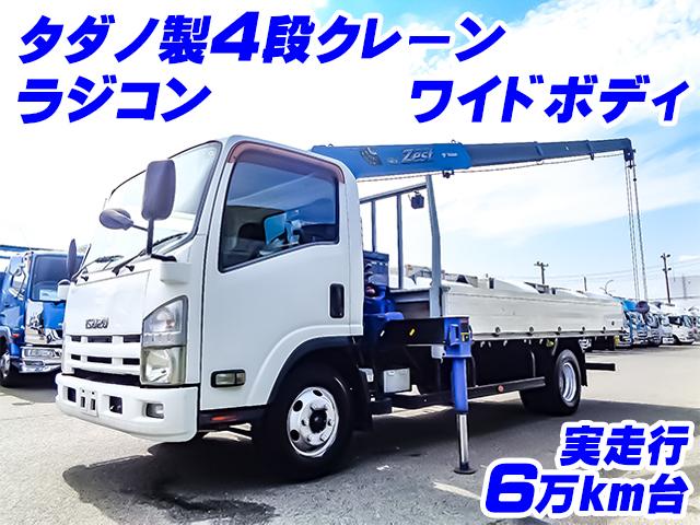 H23/6 いすゞ エルフ クレーン付アルミブロック BKG-NPR85AR