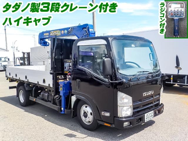 H25/9 いすゞ エルフ クレーン付アルミブロック TKG-NMR85AR